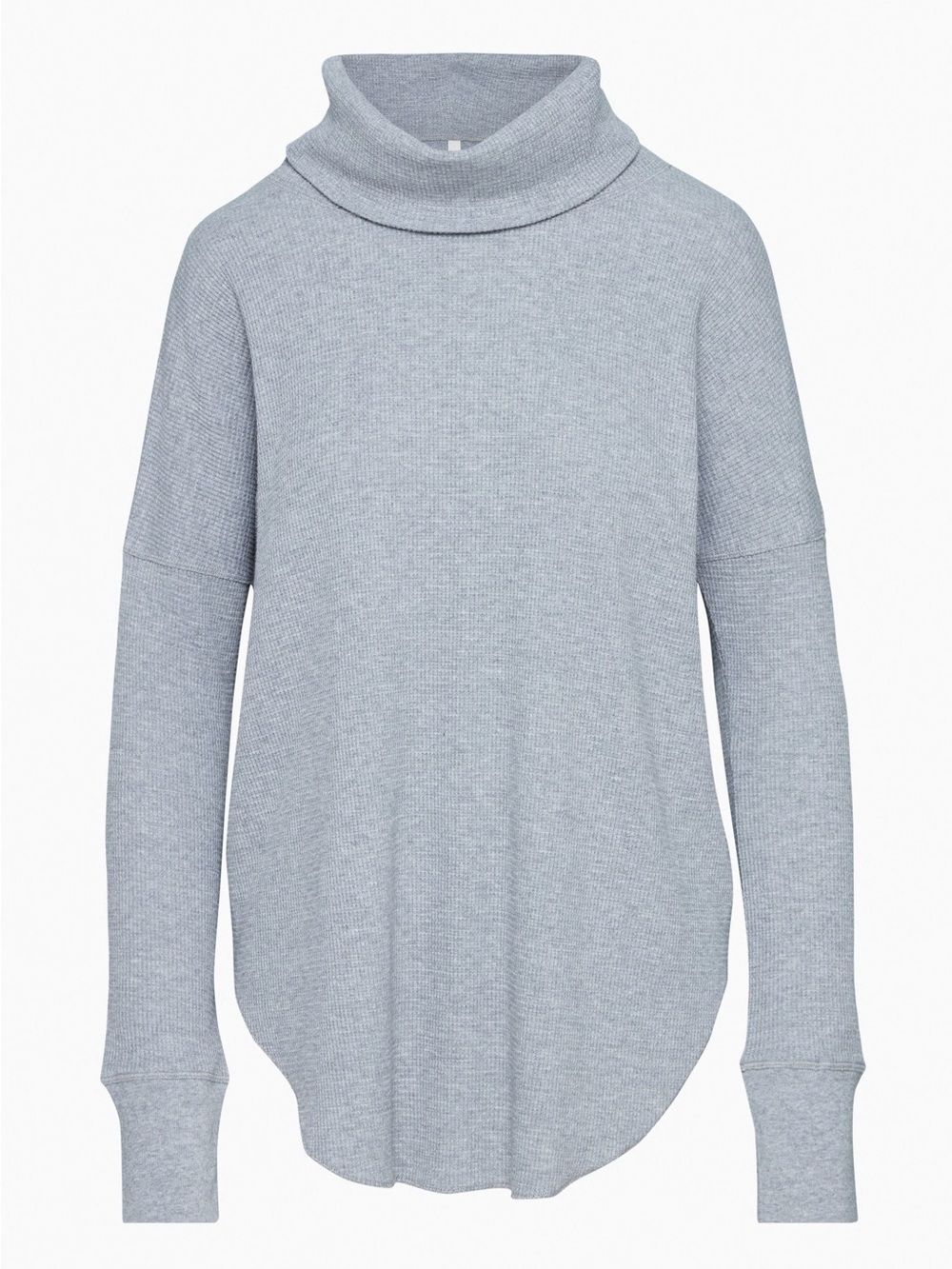 TNA Light Blue Ribbed Turtleneck Sweater